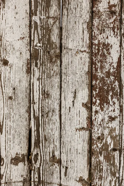 古代のビンテージ スタイルには 白いペンキ跡の白い木製テクスチャが描かれています 非常に古い グランジ 自然なパターンと木製の背景として表面上にクラック素朴なウッド テクスチャ — ストック写真