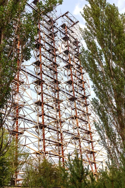 Campo Antena Grande Sistema Radar Soviético Duga Central Nuclear Chernobyl —  Fotos de Stock