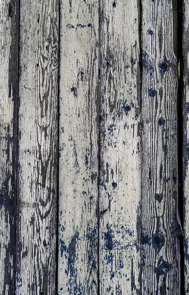 Eski vintage tarzı Beyaz ahşap doku kalıntıları beyaz boya ile boyanmış. Çok yaşlı, grunge, rustik ahşap doku doğal desenler ve çatlaklar ahşap arka plan olarak yüzeyi ile