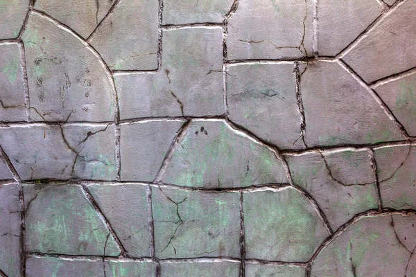 Mooie Oude Muur Met Grote Scheuren Textuur Kan Worden Gebruikt — Stockfoto