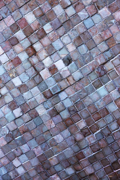 Colorido Mosaico Veneciano Monofónico Pastel Suave Como Decoración Decorativa Fachada —  Fotos de Stock