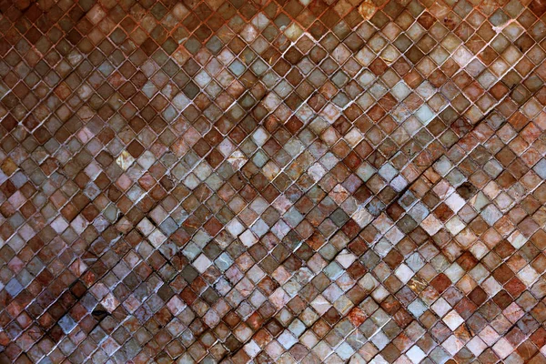 Colorido Mosaico Veneciano Monofónico Pastel Suave Como Decoración Decorativa Fachada —  Fotos de Stock