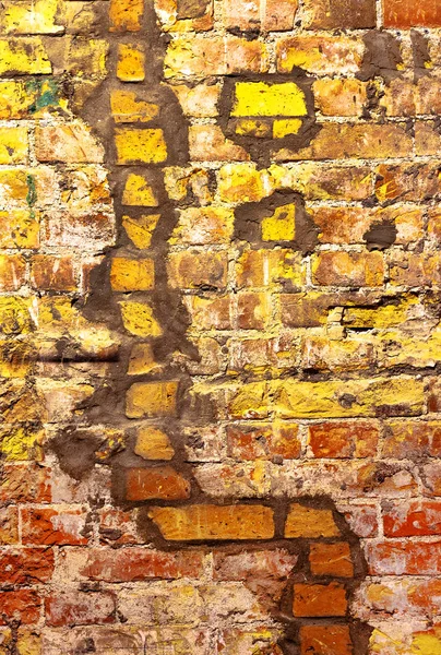 旧的风格复古破解石头墙作为背景 — 图库照片