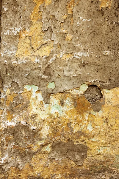 Textura Arte Viejo Vacío Pared Ladrillo Yeso Pintado Mal Superficie — Foto de Stock