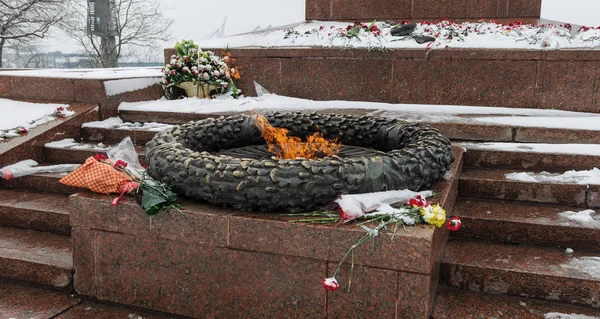 Monument Till Eternal Flame Till Okänd Soldat Odessa Evig Eld — Stockfoto