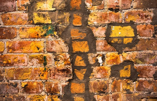 Alten Stil Vintage Rissige Steinmauer Als Hintergrund — Stockfoto