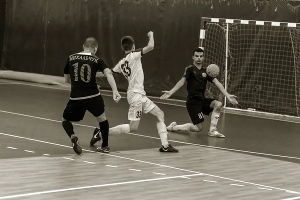 Oděsa Ukrajina Července 2018 Neidentifikovaný Hráči Místního Týmu Hraje Futsal — Stock fotografie