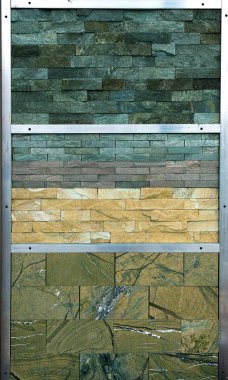 Doğal taş doku doğal soyut desenli taş arka plan. Ticaret stand doğal taş Fuarı kümesinin arka plan. Cephe dekorasyon için dekoratif arka plan olarak doğal fayans