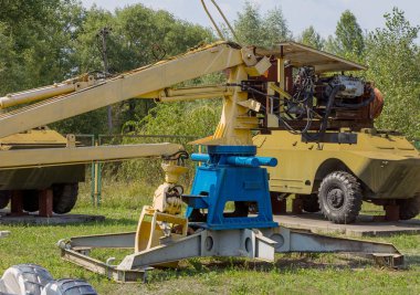 Chernobyl atomik felaket 1986 yılında liquidators robot tekniği. Chernobyl nükleer santral enkaz temiz teknoloji. Foresteri-2 İtalya
