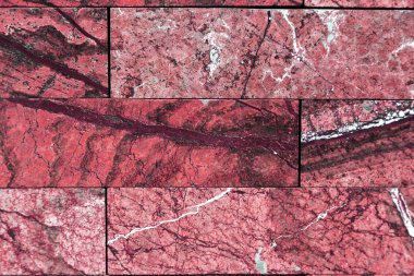 Doğal taş doku doğal soyut desenli taş arka plan. Ticaret stand doğal taş Fuarı kümesinin arka plan. Cephe dekorasyon için dekoratif arka plan olarak doğal fayans