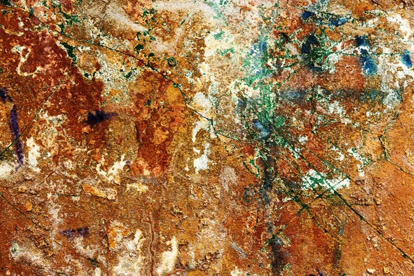 Textura Arte Viejo Vacío Pared Ladrillo Yeso Pintado Mal Superficie — Foto de Stock