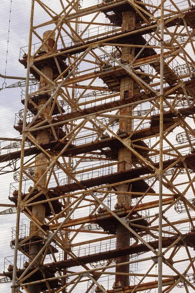 Büyük Anten Alanı Sovyet Radar Sistemi Duga Chernobyl Nükleer Santral — Stok fotoğraf