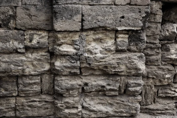 Old Destroyed Wall Large Large Cracks Background Crack Old Wall — Stock Photo, Image