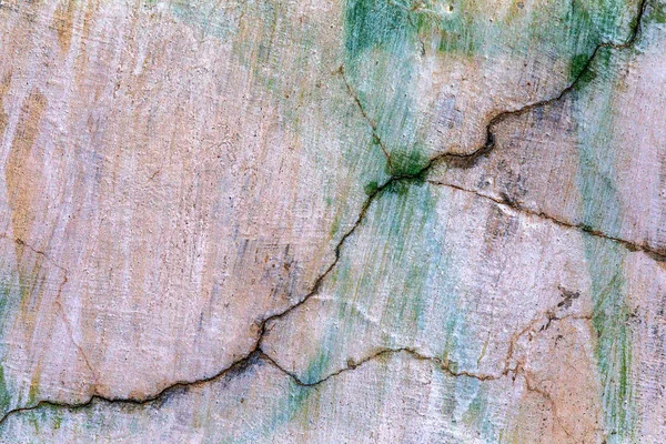Mooie Oude Muur Met Grote Scheuren Textuur Kan Worden Gebruikt — Stockfoto