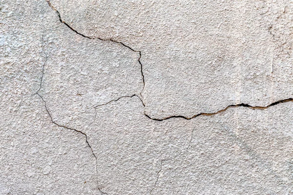 Hermosa Pared Vieja Con Grandes Grietas Textura — Foto de Stock