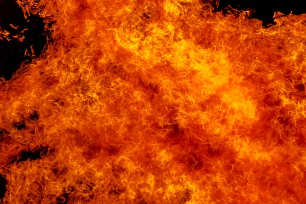 Brennendes Lagerfeuer Der Nacht Kaminfeuer Als Textur Und Hintergrund Starke — Stockfoto