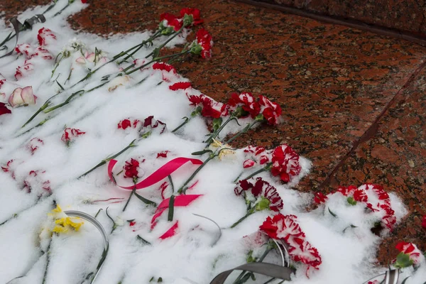 Eternal Flame Odessa Daki Bir Meçhul Asker Anıtı Ebedi Ateş — Stok fotoğraf