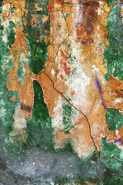 Порожня Стара Художня Текстура Гіпсової Цегляної Стіни Пофарбована Погано Подряпана — стокове фото