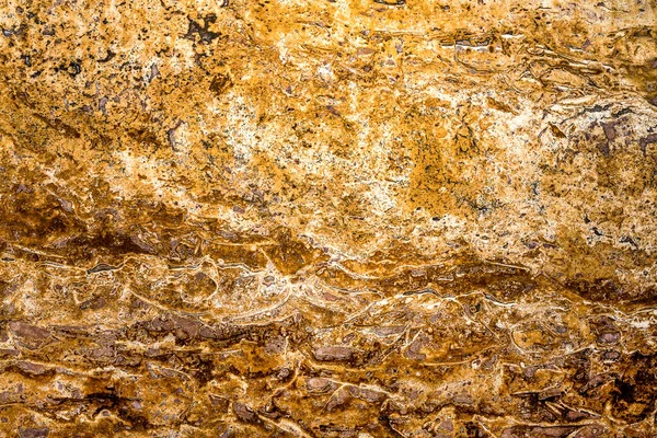 Hermoso Viejo Amarillo Marrón Piedra Decorativa Mármol Abstracto Grietas Manchas —  Fotos de Stock