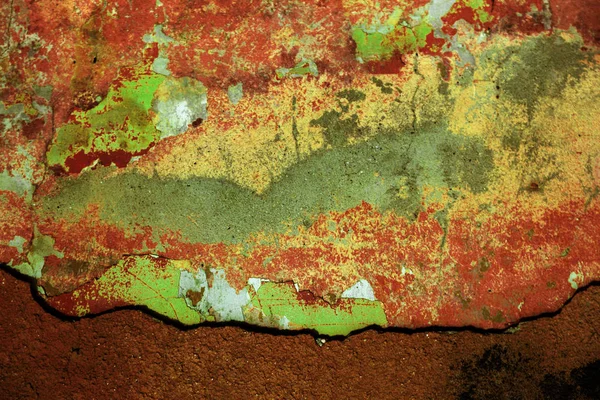 Lege Oude Kunsttextuur Van Gipsplaat Bakstenen Muur Geschilderd Slecht Gekrast — Stockfoto