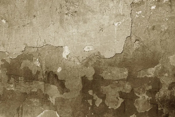 灰泥砖墙的中空的古老艺术质感 石墙粉刷后的裂缝表面划痕严重 具有花瓣质感 被损坏的石膏擦拭的建筑物正面 — 免费的图库照片