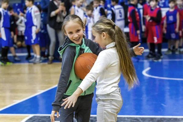 Odessa Ucrânia Dezembro 2018 Crianças Pequenas Jogam Basquete Participam Competições — Fotografia de Stock