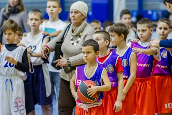 Odessa Ukraina Grudnia 2018 Dzieci Grać Koszykówkę Uczestniczyć Zawodach Sportowych — Zdjęcie stockowe