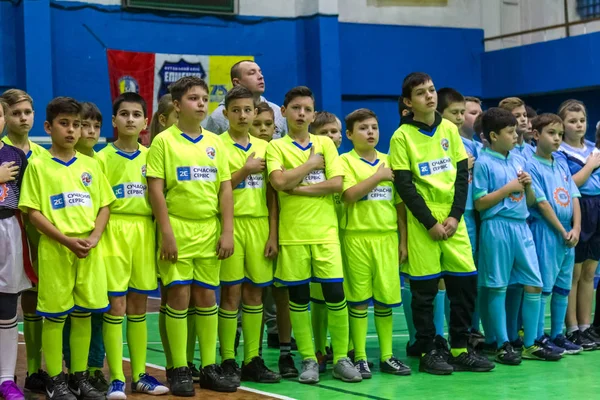 Odessa Ukraine Décembre 2018 Les Jeunes Enfants Jouent Rugby Pendant — Photo