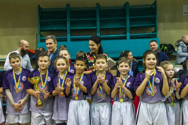 Oděsa Ukrajina Pros 2018 Malé Děti Hrát Rugby Při Hraní — Stock fotografie