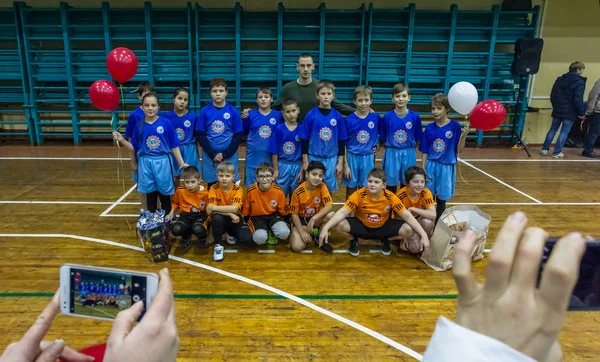 Odessa Ukrayna Decemb 2018 Genç Çocuk Oyun Rugby Şehir Okul — Stok fotoğraf