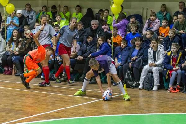 Odessa Ukraine Décembre 2018 Les Jeunes Enfants Jouent Rugby Pendant — Photo