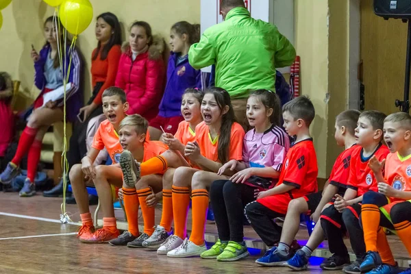 Odessa Ukraina Decemb 2018 Små Barn Spela Rugby Medan Spelar — Stockfoto