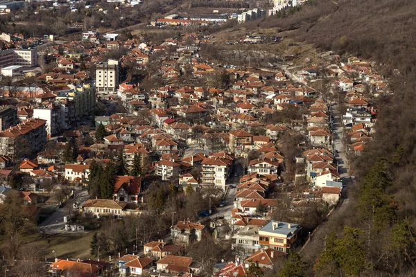 Ovech Bulgaria Enero 2019 Espectacular Panorámica Aérea Ciudad Provincial Ovech —  Fotos de Stock