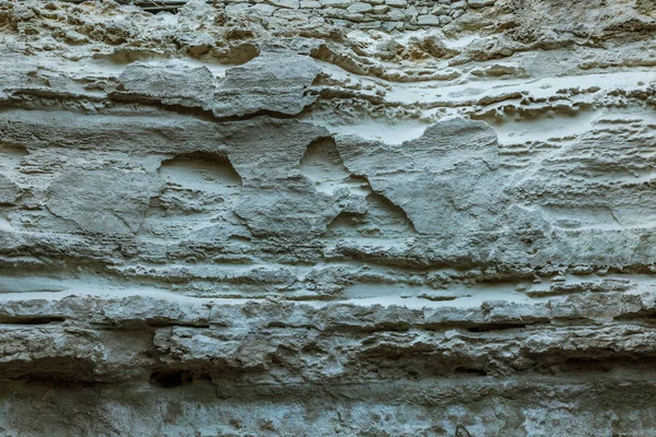 Schilderachtige Achtergrond Van Instortende Oppervlak Van Kalksteen Rots Abstracte Mooie — Stockfoto
