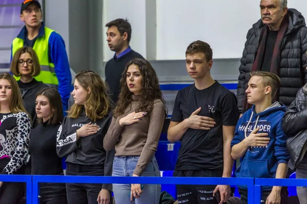 Odessa Ucraina Febbraio 2019 Tifosi Della Squadra Basket Gli Spettatori — Foto Stock