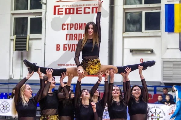 Odessa Ukraine Février 2019 Caractéristiques Dynamiques Brillantes Groupe Soutien Équipe — Photo