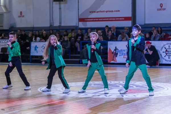 Odessa Ukraine Février 2019 Des Groupes Musique Pour Enfants Chantent — Photo