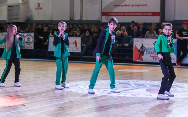 Odessa Ukraine Février 2019 Des Groupes Musique Pour Enfants Chantent — Photo