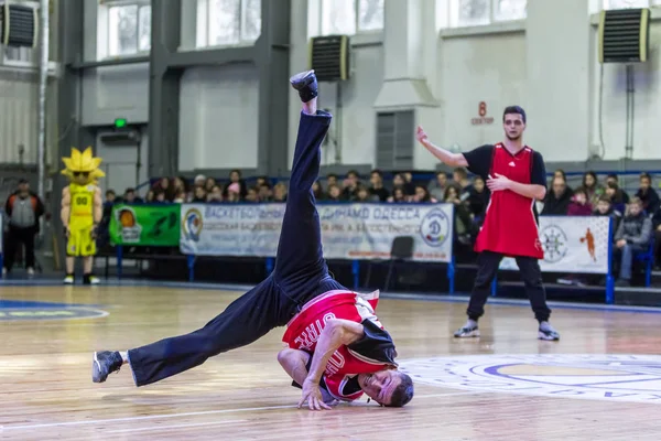 Odessa Ukrajna 2019 Február Utcai Táncos Gyermekek Tizenévesek Tánc Break — Stock Fotó