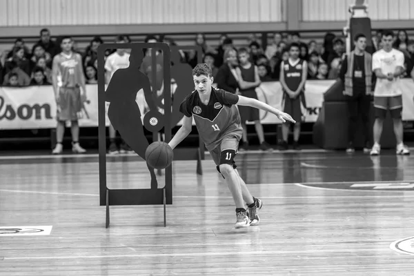 Oděsa Ukrajina Únor 2019 Sportovní Svátek Dětí Školní Basketbalové Ligy — Stock fotografie