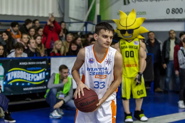 Odessa Ukrajna 2019 Február Sport Holiday Gyermekek Iskolai Basketball League — Stock Fotó