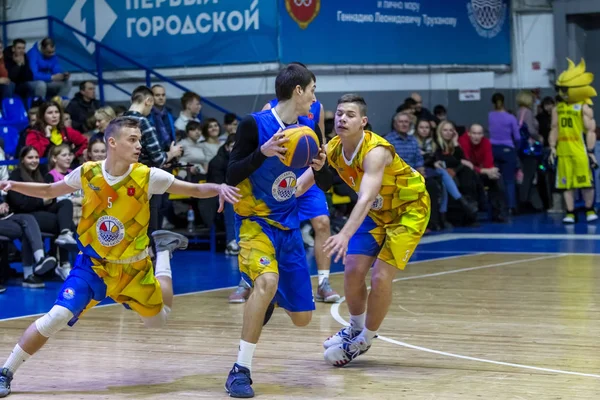 Oděsa Ukrajina Únor 2019 Sportovní Svátek Dětí Školní Basketbalové Ligy — Stock fotografie