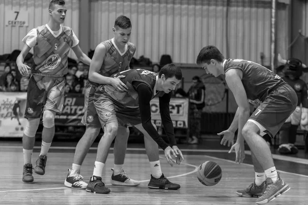 Odessa Ukrajna 2019 Február Sport Holiday Gyermekek Iskolai Basketball League — Stock Fotó