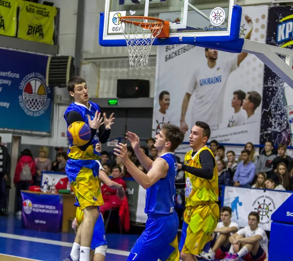 Odessa Ukraine Février 2019 Ligue Scolaire Basket Ball Pour Enfants — Photo