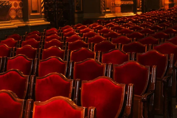 Arte Teatro Interior Público Con Sillones Suaves Vacíos Opera Ballet —  Fotos de Stock