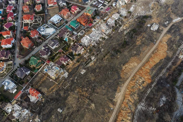 Deslizamento Terra Causado Por Chuvas Furacão Destruiu Casas Casas Caras — Fotografia de Stock Grátis