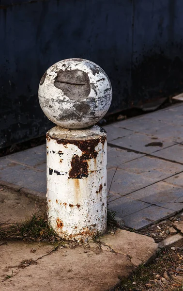 Des Balles Pierre Dans Une Rue Ville Urbanisme Escrime Route — Photo