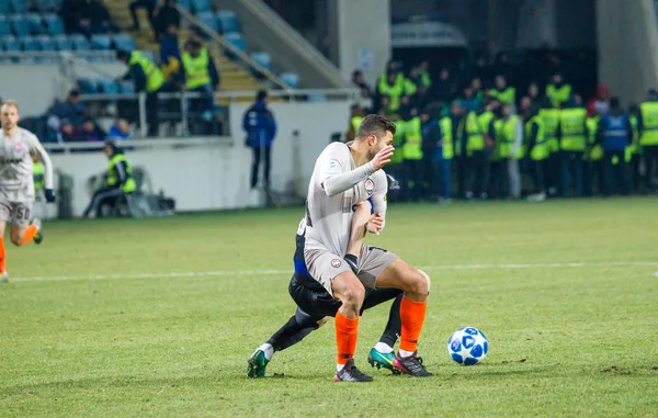 Odessa Ukrayna Mart 2019 Shakhtar Donetsk Chernomorets Odessa Futbol Oyuncuları — Stok fotoğraf