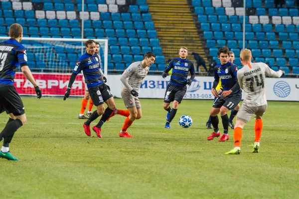 Odessa Ukraine Mars 2019 Footballeurs Shakhtar Donetsk Tchernomorets Odessa Jeu — Photo