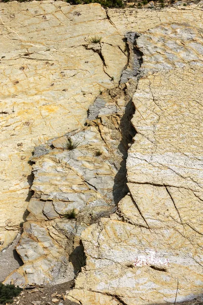 Leisteen Bergen Cement Kuilen Textuur Van Stenen Muur Grote Steen — Stockfoto